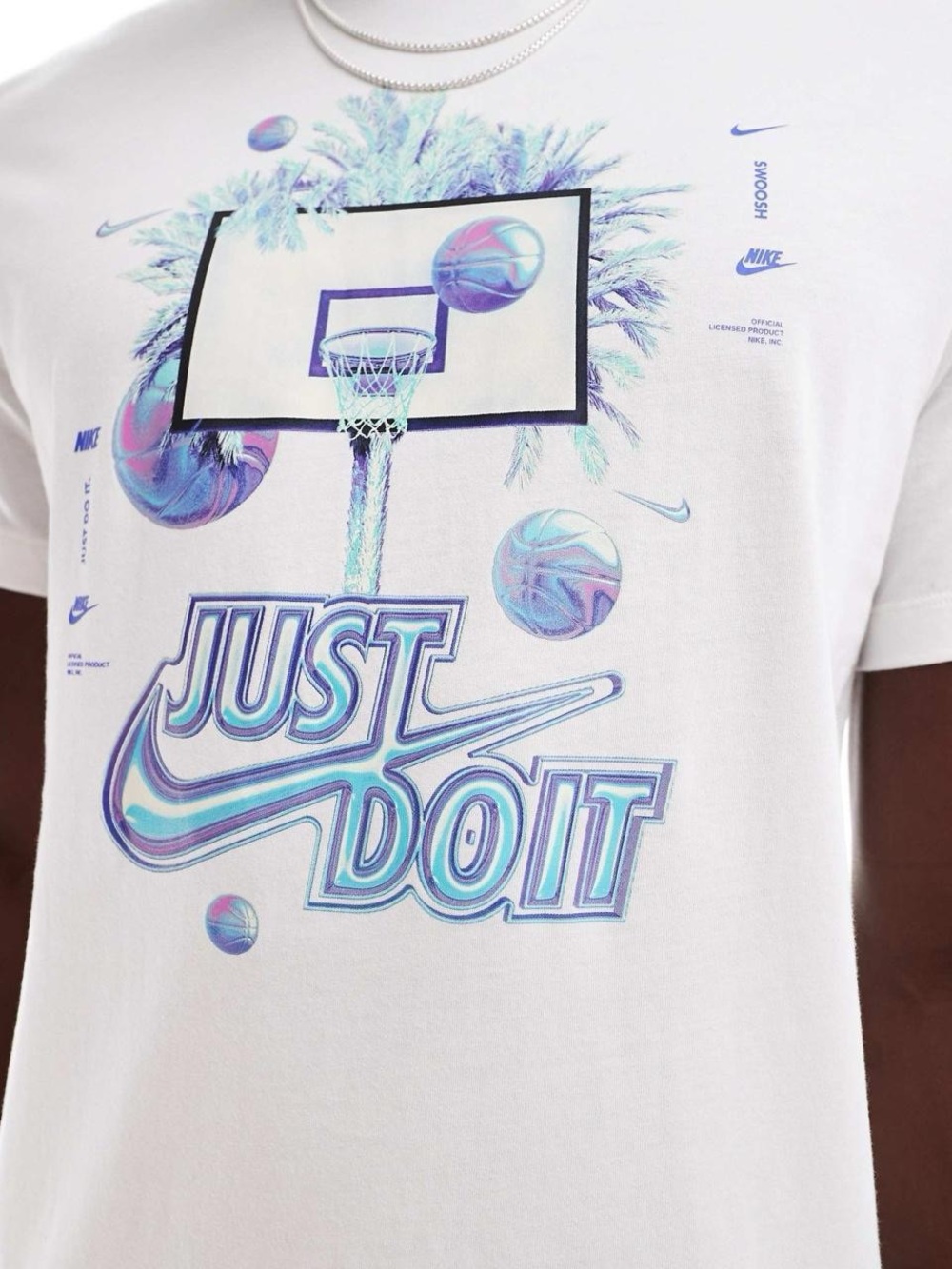 Nike White Basketball JDI T-shirt